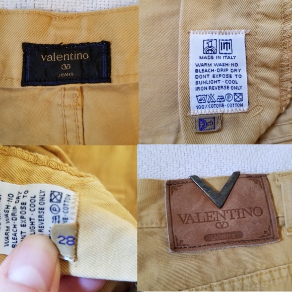 SOLD! Vintage Valentino High-Rise Yellow Jeans - Picture 5 of 8